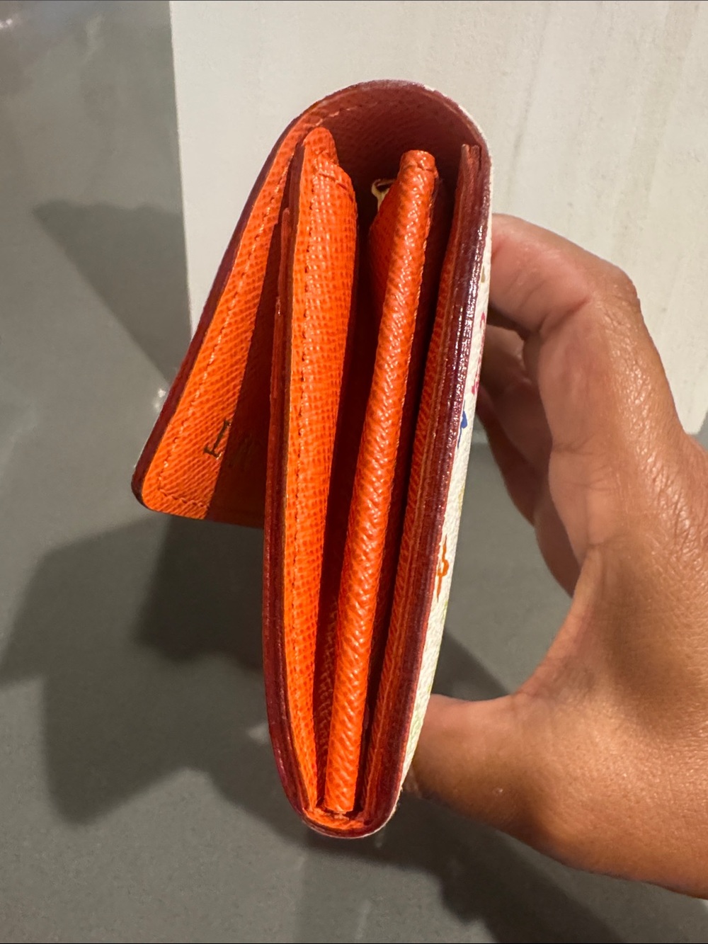 Louis Vuitton Authentic Monogram Takashi Murakami Multicolor Monogram Wallet. - Picture 4 of 15